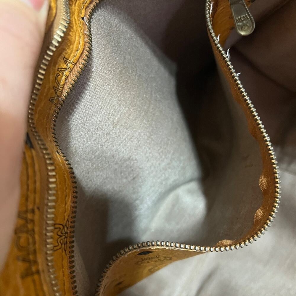 MCM Visetos Heritage Tote - Cognac - Monogram - Made in Germany - Picture 12 of 13